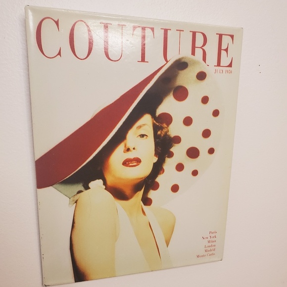 Couture Magazine Metal Wall Art - Picture 2 of 3